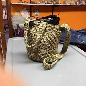 SIMPLY STYLE  women's crossbody bag sparkly beige